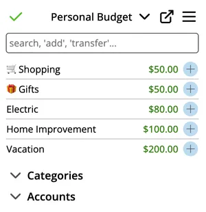 Extension screenshot in light mode